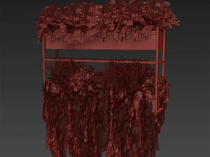 Коллекционное растение vol 483 &ndash; висячее &ndash; кустовое &ndash; ампельное. 3D Модель