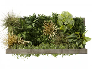 Collection plant vol 484 - garden - palm - grass - leaf 3D Model