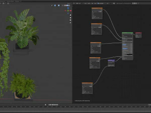Collection plant vol 490 - blender model 3D Model