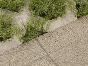 Collection plant vol 499 - concrete - tileable - grass Modèle 3D