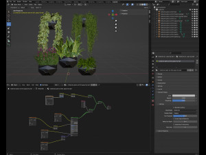 Collection plant vol 501 - blender model 3D Model