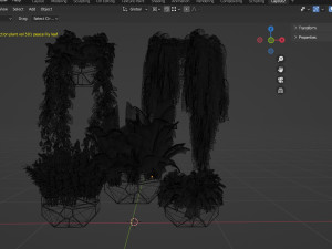 Collection plant vol 501 - blender model 3D Model