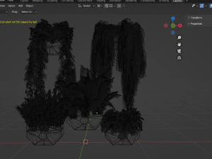 Collection plant vol 501 - blender model 3D Model
