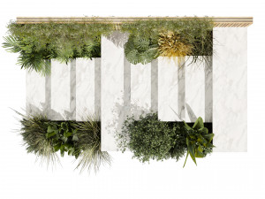 Collection plant vol 506 - Entrance - stair - garden Model 3D