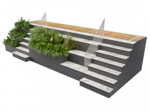 Plante de collection vol 507 - Entr&eacute;e - jardin - escalier Modèle 3D