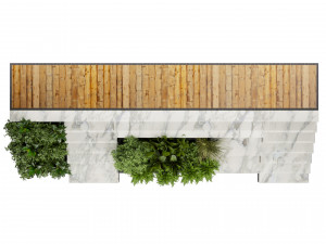 Collection plant vol 507 - Entrance - garden - stair 3D 모델