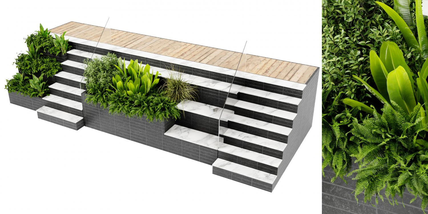 Collection plant vol 507 - blender model 3D Model .c4d .max .obj .3ds .fbx .stl .blend 