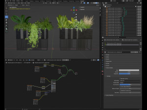 Collection plant vol 511 - blender model 3D Model