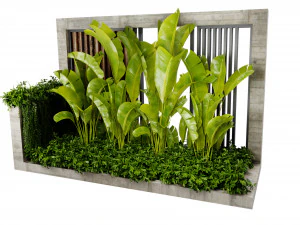 Collection plant vol 513 - blender model 3D Model