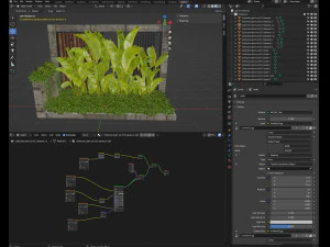 Collection plant vol 513 - blender model 3D Model