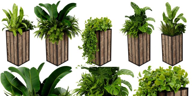 Collection plant vol 514 - blender model 3D-Modell .c4d .max .obj .3ds .fbx .stl .blend 