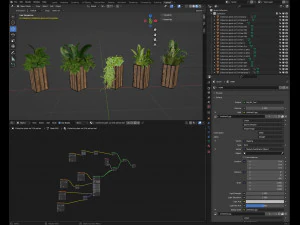 Collection plant vol 514 - blender model 3D Model