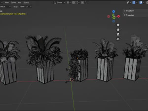 Collection plant vol 514 - blender model 3D Model