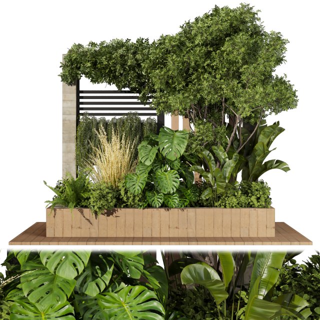 Collection plant vol 515 - garden - leaf - tree- wood 3D Model .c4d .max .obj .3ds .fbx .stl .blend