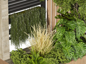 Collection plant vol 515 - garden - leaf - tree- wood 3D Model