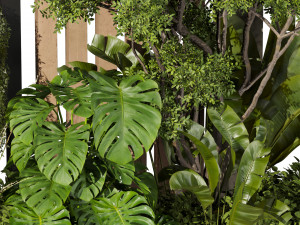 Collection plant vol 515 - garden - leaf - tree- wood 3D Model