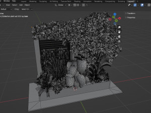 Collection plant vol 515 - blender model 3D Model
