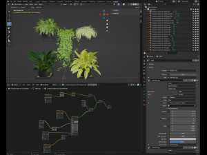 Collection plant vol 516 - blender model 3D 모델