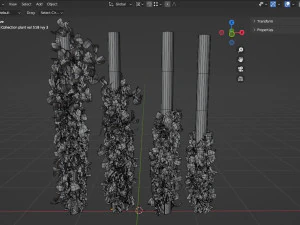 Collection plant vol 518 - blender model 3D Model