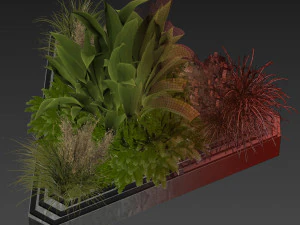 Toplama tesisi cilt 519 - bah&ccedil;e - pampalar - muz - ahşap 3D Model