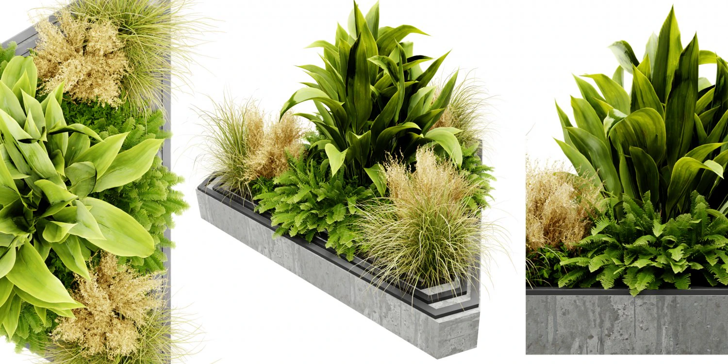 Collection plant vol 519 - blender model 3D Model .c4d .max .obj .3ds .fbx .stl .blend 