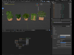 Collection plant vol 520 - blende model 3D Model