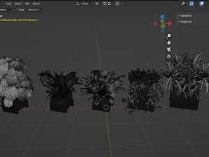 Collection plant vol 520 - blende model 3D Model