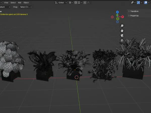 Collection plant vol 520 - blende model 3D Model