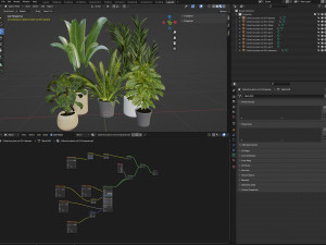 Collection plant vol 524 - blender model Modelo 3D
