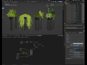 Collection plant vol 525 - blender model 3D Model