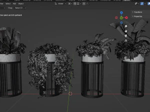 Collection plant vol 525 - blender model 3D Model