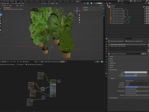 Collection plant vol 528 - blender model 3D Model