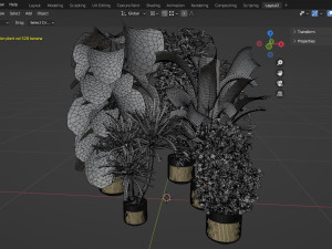 Collection plant vol 528 - blender model 3Dモデル