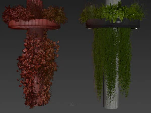 Collection plant vol 532 - bush - ampelous - column - fitowall - ivy 3D Model