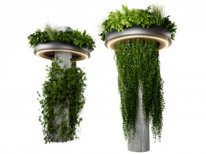 Collection plant vol 532 - blender model 3D Model