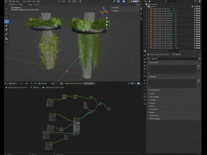 Collection plant vol 532 - blender model 3D Model