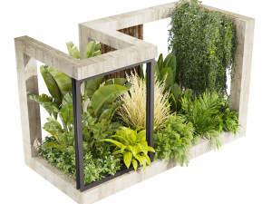 Collection plant vol 534 - garden - Landscape Design - backyard Modelo 3D