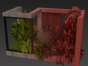 Collection plant vol 534 - garden - Landscape Design - backyard Modelo 3D