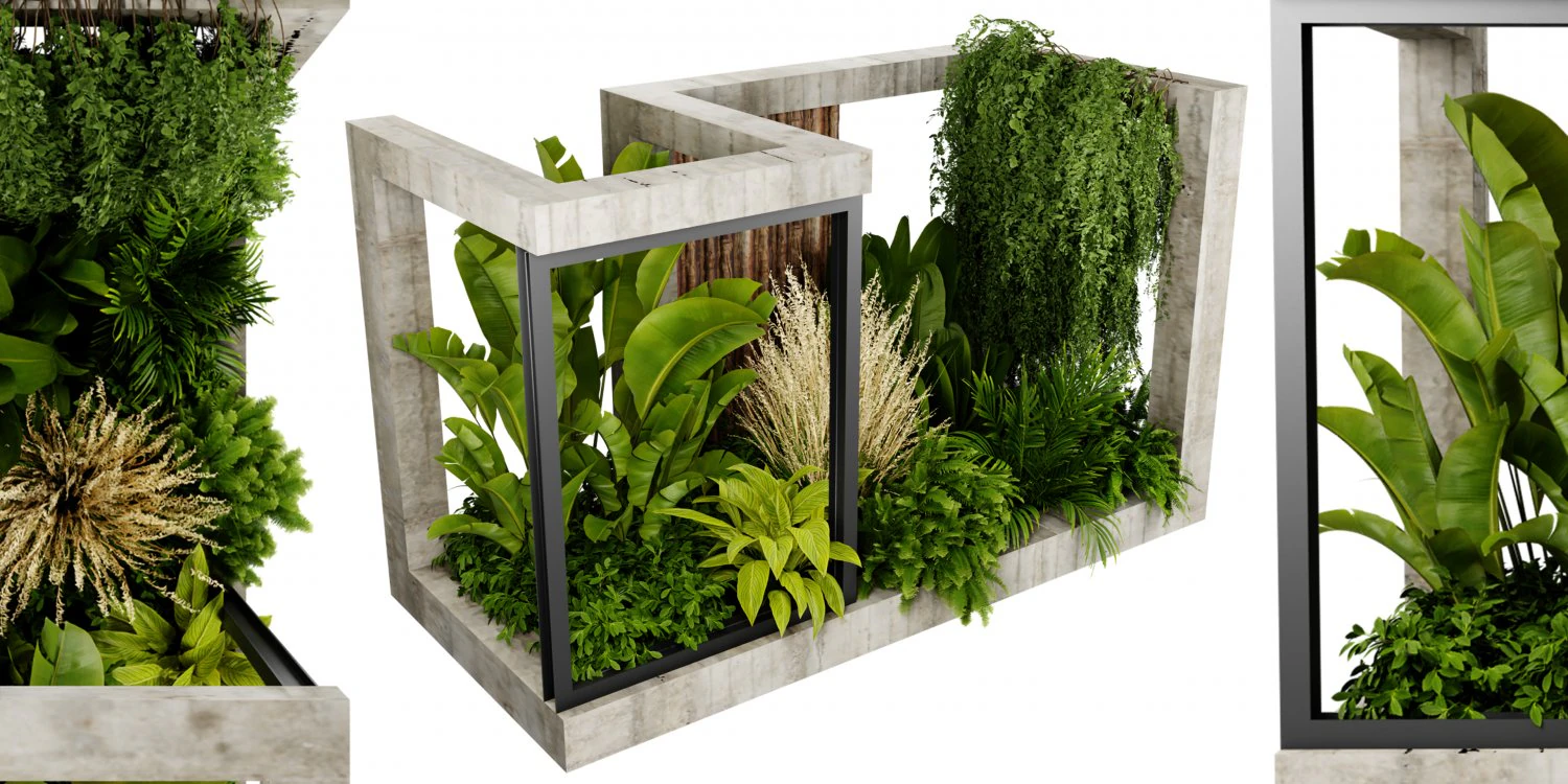 Collection plant vol 534 - blender model 3D Model .c4d .max .obj .3ds .fbx .stl .blend 