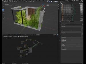 Collection plant vol 534 - blender model 3D Model