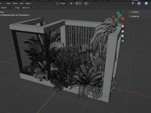 Collection plant vol 534 - blender model 3D Model
