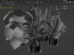 Collection plant vol 537 - blender model 3D Model