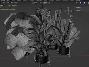 Collection plant vol 537 - blender model 3D Model