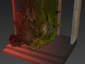 Plante de collection vol 538 - jardin - lierre - cour - Am&eacute;nagement paysager Modèle 3D