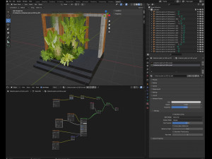 Collection plant vol 538 - blender model 3D Model