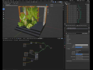 Collection plant vol 538 - blender model 3D Model