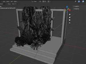 Collection plant vol 538 - blender model 3D Model