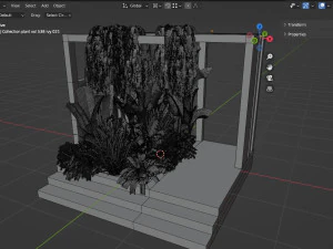 Collection plant vol 538 - blender model 3D Model