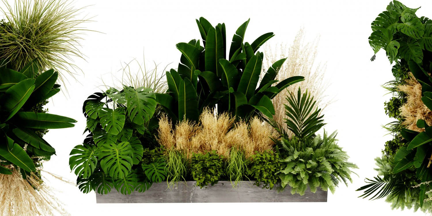 Collection plant vol 539 - blender model 3D Model .c4d .max .obj .3ds .fbx .stl .blend 