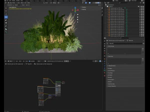 Collection plant vol 539 - blender model 3D Model